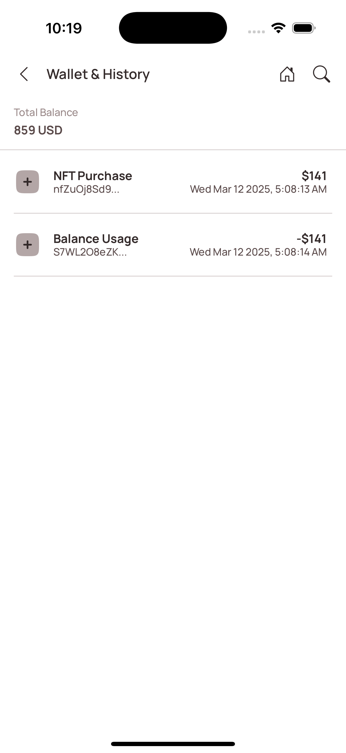 Newrons Digital Wallet